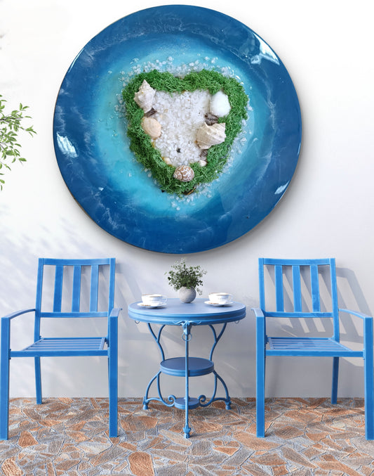 Ocean Heart Wall Hanging
